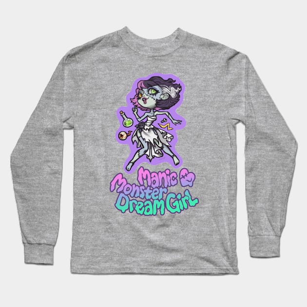 Manic Monster Dream Girl - Pastel Variant Long Sleeve T-Shirt by Zae369